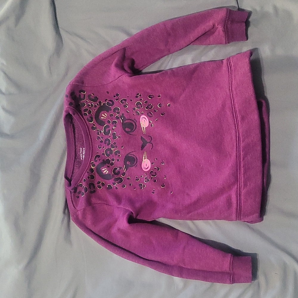 Jumping Bean soft fleece cheetah sweat shirt